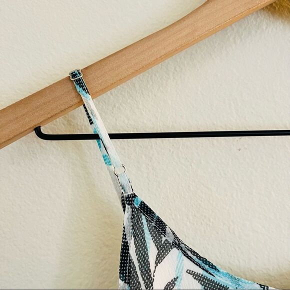 CHELSEA28 MESH Leaf See Through Halter Top Tank Top Size Small - Picture 5 of 7